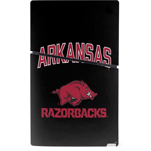 University of Arkansas-Fayetteville Razorbacks Black PS5 Slim Digital Edition Bundle Skin