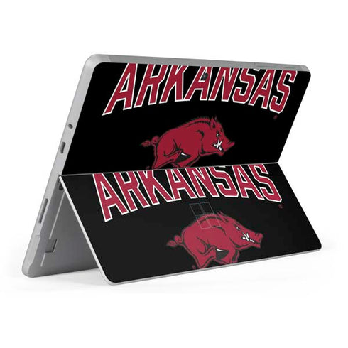 University of Arkansas-Fayetteville Razorbacks Black Surface Go Skin