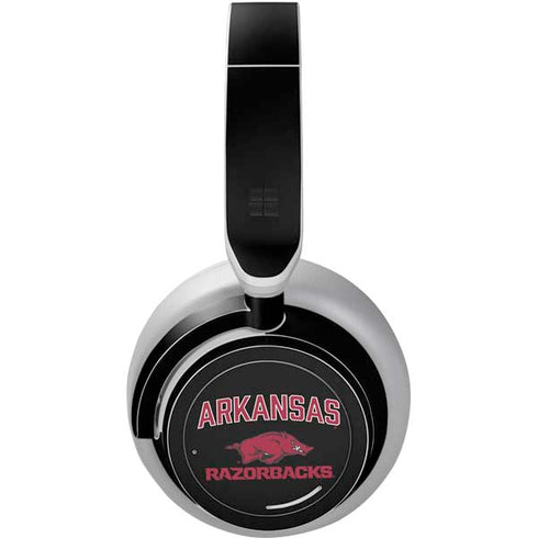 University of Arkansas-Fayetteville Razorbacks Black Surface Headphones Skin
