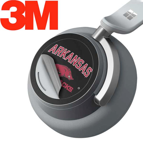 University of Arkansas-Fayetteville Razorbacks Black Surface Headphones Skin
