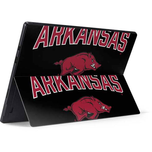 University of Arkansas-Fayetteville Razorbacks Black Surface Pro 6 Skin