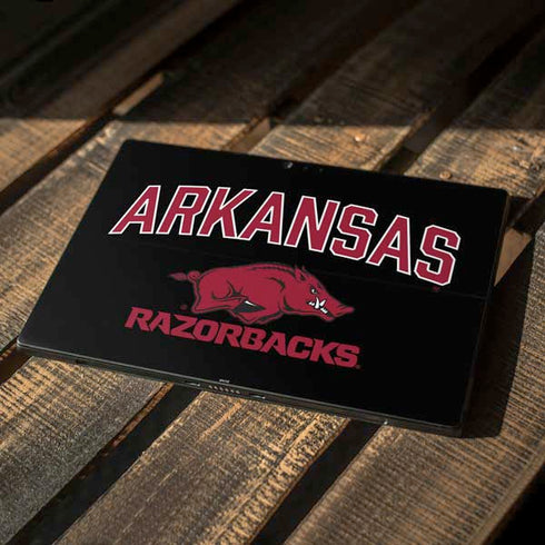 University of Arkansas-Fayetteville Razorbacks Black Surface Pro 6 Skin