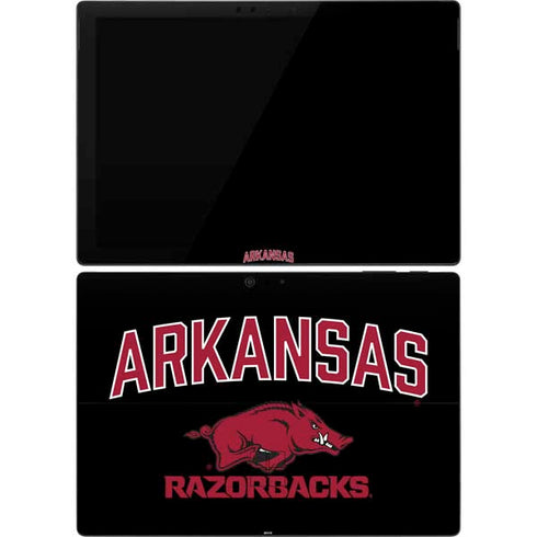 University of Arkansas-Fayetteville Razorbacks Black Surface Pro 7 Skin
