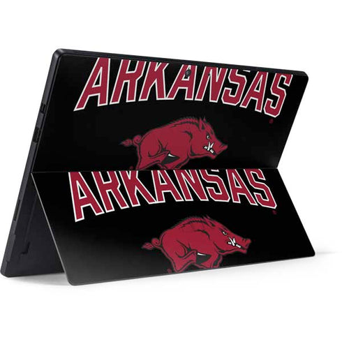 University of Arkansas-Fayetteville Razorbacks Black Surface Pro 7 Skin