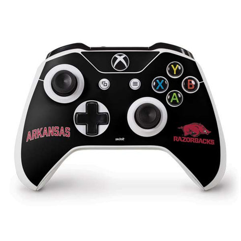 University of Arkansas-Fayetteville Razorbacks Black Xbox One S Controller Skin
