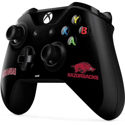 University of Arkansas-Fayetteville Razorbacks Black Xbox One X Controller Skin