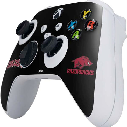 University of Arkansas-Fayetteville Razorbacks Black Xbox Series S Controller Skin