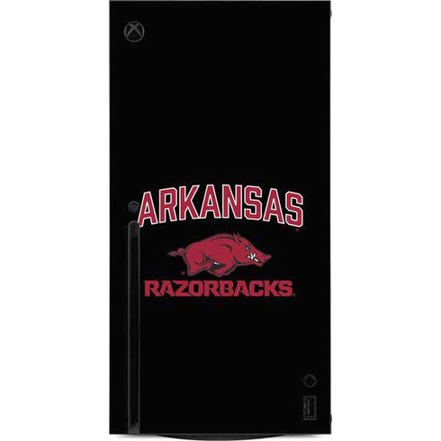 University of Arkansas-Fayetteville Razorbacks Black Xbox Series X Console Skin