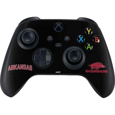 University of Arkansas-Fayetteville Razorbacks Black Xbox Series X Controller Skin