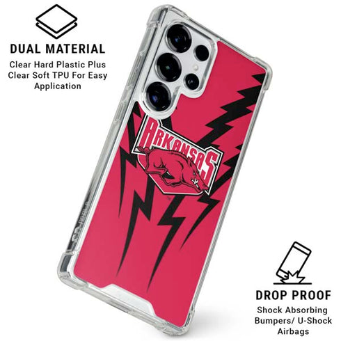 University of Arkansas-Fayetteville Razorbacks Galaxy S26 Ultra Clear Case