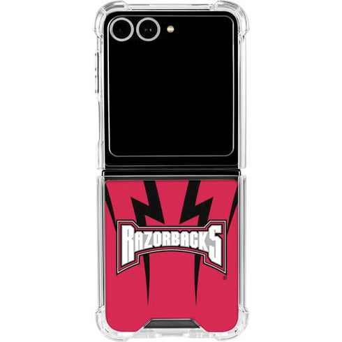 University of Arkansas-Fayetteville Razorbacks Galaxy Z Flip7 Clear Case