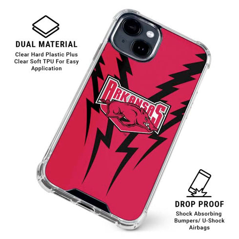 University of Arkansas-Fayetteville Razorbacks iPhone 15 Clear Case