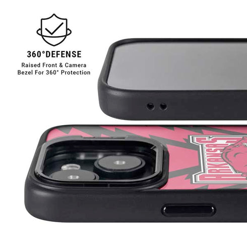 University of Arkansas-Fayetteville Razorbacks iPhone 15 Plus Kickstand Case