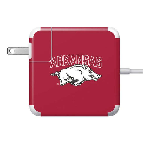 University of Arkansas-Fayetteville Razorbacks Logo 85W Power Adapter (15 and 17 inch MacBook Pro Charger) Skin