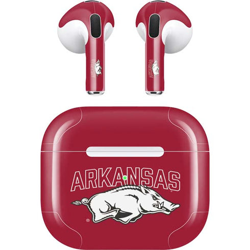 University of Arkansas-Fayetteville Razorbacks Logo Apple AirPods (3rd Gen 2021) Skin
