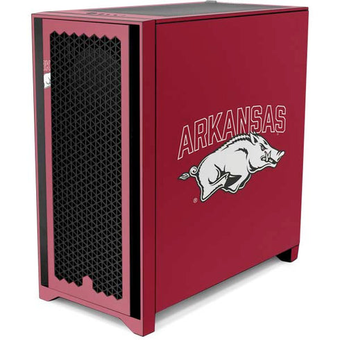 University of Arkansas-Fayetteville Razorbacks Logo Corsair 4000D Tempered Glass Mid-Tower ATX Case Skin
