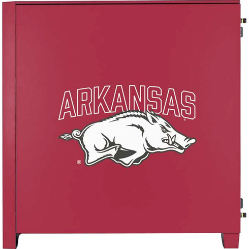 University of Arkansas-Fayetteville Razorbacks Logo Corsair 4000D Tempered Glass Mid-Tower ATX Case Skin