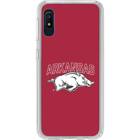 University of Arkansas-Fayetteville Razorbacks Logo Galaxy A10e Clear Case