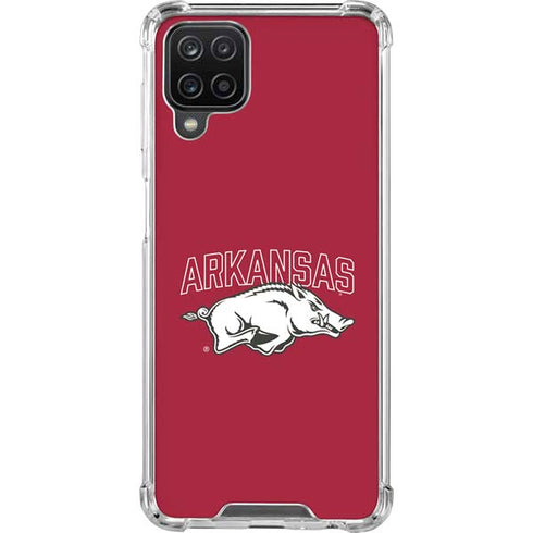 University of Arkansas-Fayetteville Razorbacks Logo Galaxy A12 Clear Case