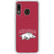 University of Arkansas-Fayetteville Razorbacks Logo Galaxy A20 Clear Case