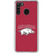 University of Arkansas-Fayetteville Razorbacks Logo Galaxy A21 Clear Case