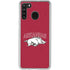 University of Arkansas-Fayetteville Razorbacks Logo Galaxy A21 Clear Case