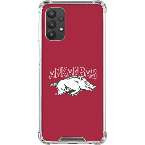 University of Arkansas-Fayetteville Razorbacks Logo Galaxy A32 5G Clear Case