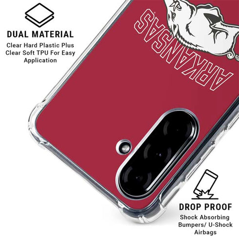 University of Arkansas-Fayetteville Razorbacks Logo Galaxy A36 5G Clear Case