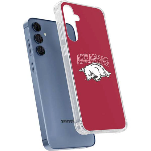 University of Arkansas-Fayetteville Razorbacks Logo Galaxy A55 5G Clear Case
