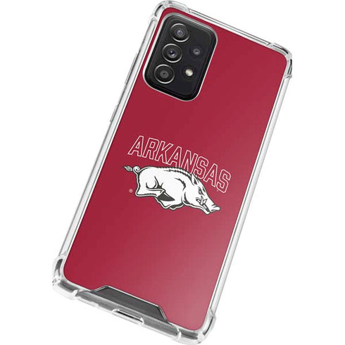 University of Arkansas-Fayetteville Razorbacks Logo Galaxy A72 5G Clear Case