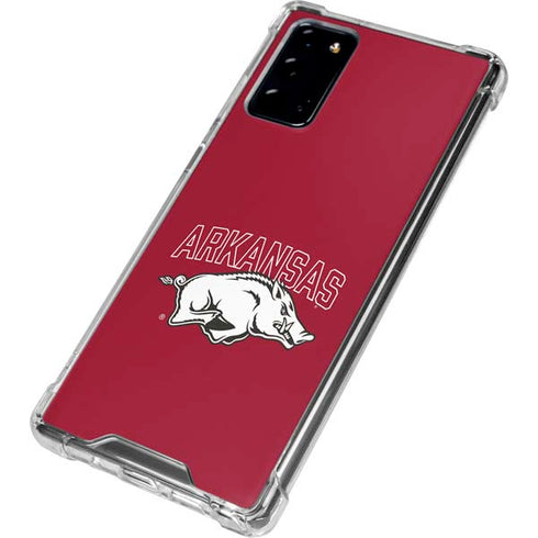 University of Arkansas-Fayetteville Razorbacks Logo Galaxy Note20 5G Clear Case