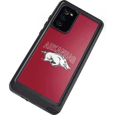 University of Arkansas-Fayetteville Razorbacks Logo Galaxy Note20 5G Waterproof Case