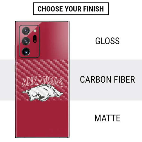 University of Arkansas-Fayetteville Razorbacks Logo Galaxy Note20 Ultra 5G Skin