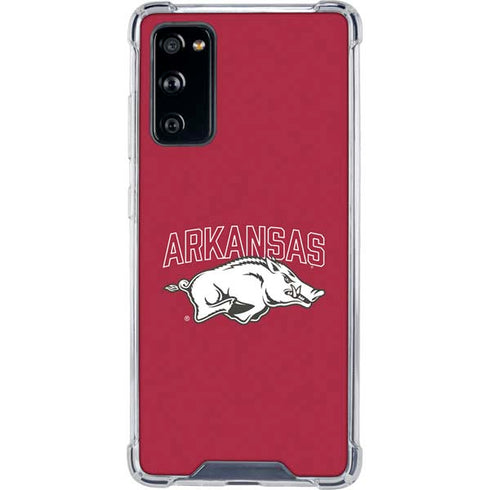 University of Arkansas-Fayetteville Razorbacks Logo Galaxy S20 FE Clear Case