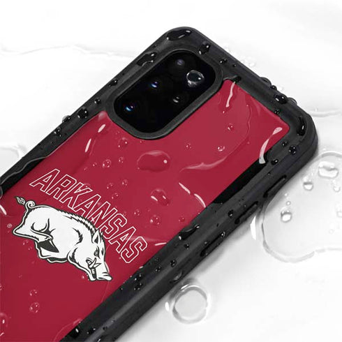 University of Arkansas-Fayetteville Razorbacks Logo Galaxy S20 Plus Waterproof Case