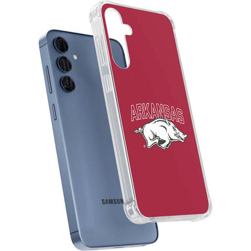 University of Arkansas-Fayetteville Razorbacks Logo Galaxy S24 Clear Case