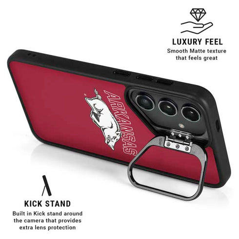 University of Arkansas-Fayetteville Razorbacks Logo Galaxy S25 Kickstand Case