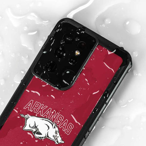 University of Arkansas-Fayetteville Razorbacks Logo Galaxy S24 Ultra Waterproof Case