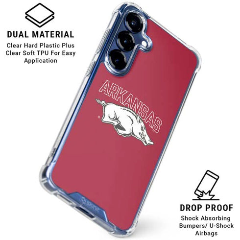 University of Arkansas-Fayetteville Razorbacks Logo Galaxy S25 Plus Clear Case