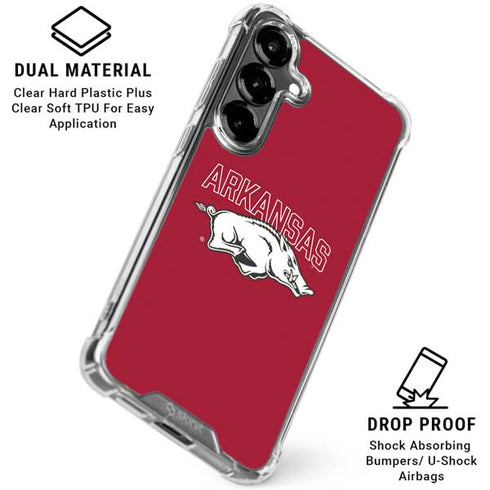 University of Arkansas-Fayetteville Razorbacks Logo Galaxy S26 Plus Clear Case