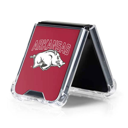 University of Arkansas-Fayetteville Razorbacks Logo Galaxy Z Flip5 5G Clear Case