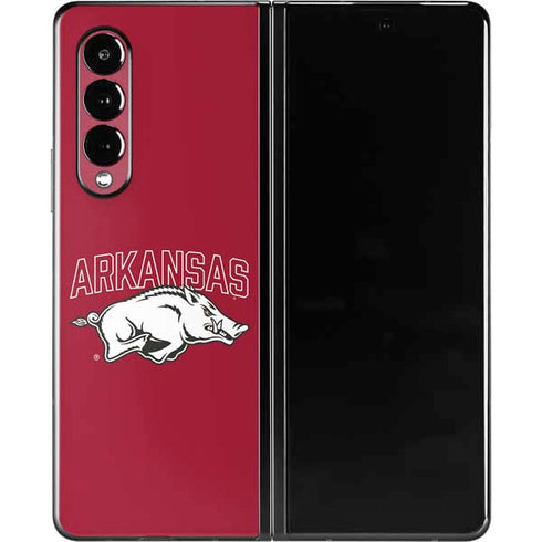 University of Arkansas-Fayetteville Razorbacks Logo Galaxy Z Fold3 5G Skin