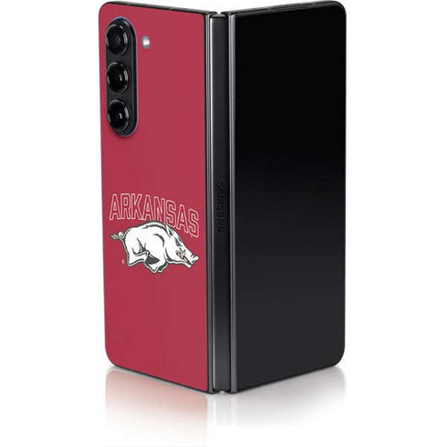 University of Arkansas-Fayetteville Razorbacks Logo Galaxy Z Fold5 5G Skin