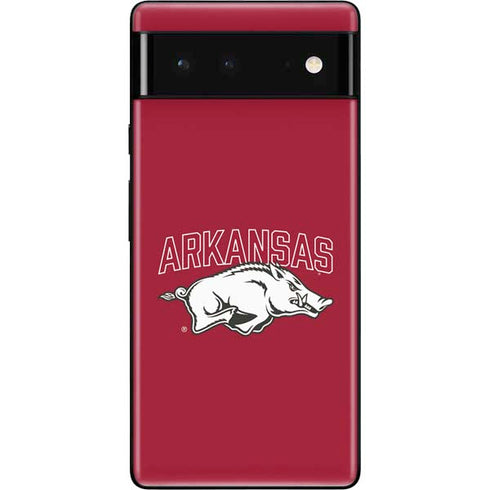 University of Arkansas-Fayetteville Razorbacks Logo Google Pixel 6 Skin