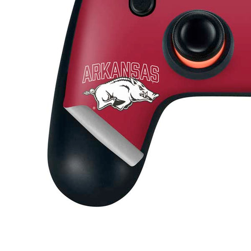 University of Arkansas-Fayetteville Razorbacks Logo Google Stadia Controller Skin