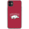 University of Arkansas-Fayetteville Razorbacks Logo iPhone 11 Clear Case
