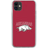 University of Arkansas-Fayetteville Razorbacks Logo iPhone 11 Clear Case