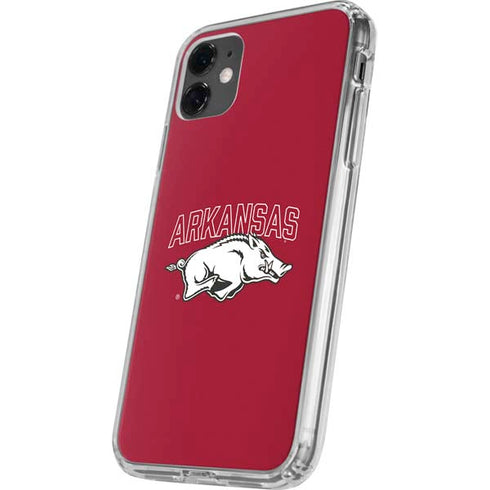 University of Arkansas-Fayetteville Razorbacks Logo iPhone 11 Clear Case