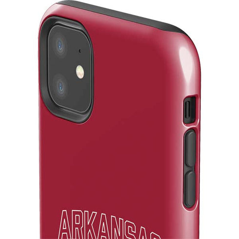 University of Arkansas-Fayetteville Razorbacks Logo iPhone 11 Impact Case