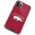 University of Arkansas-Fayetteville Razorbacks Logo iPhone 12 Pro Clear Case